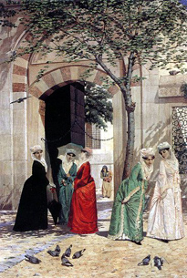 Cami Önündeki Kadınlar