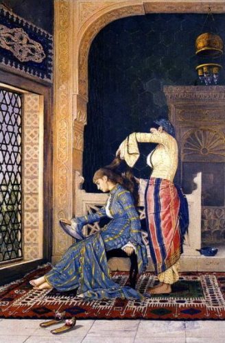 Saçlarını Tarayan Kız